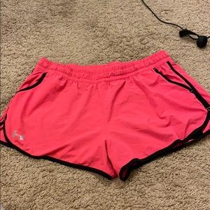 Under Armour Pink & Black athletic shorts